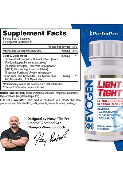 Evogen Ligt Tigt Fat Burner 28 Caps - 14 Günlük Sındirim Temizliği