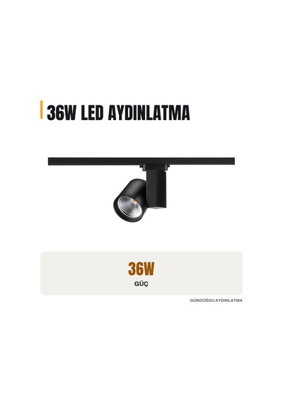 Goya 36w Samsung Ledli Ray Spot Mağaza Aydınlatma Armatürü - Gy-3625-42 Diğer