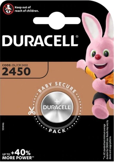 DURACELL PIL DÜGME 3V TEKLI 2450 - (10 Adet)
