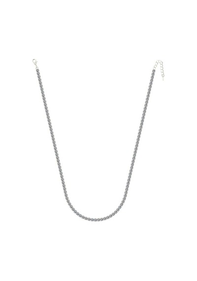 Merano Design 4mm Beyaz Su Yolu Kolye Kahverengi
