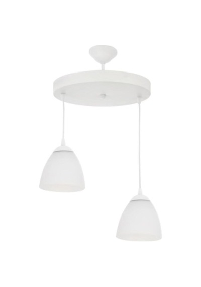 S Modern Spor Ikili Avize 30 Cm En Opal Camlı Siyah