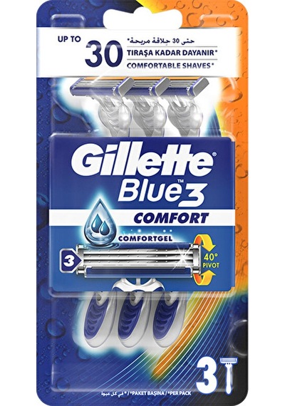 3 Adet Gillette Blue 3 Tıraş Bıçağı 3'lü Comfort