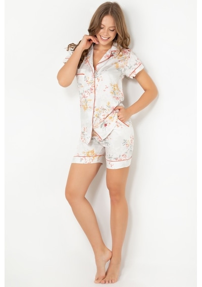 Doremi Blossom Kısa Kollu Şortlu Pijama Takımı Çok Renkli