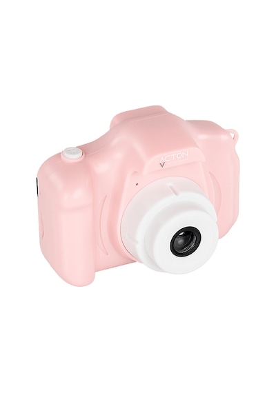 Acton Full HD Dijital Çocuk Fotoğraf Makinesi Pembe Silikon Kılıflı Köpek