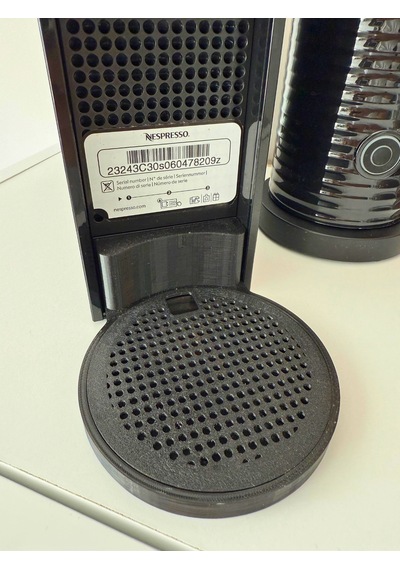 Nespresso Bardak Altlığı 10 Cm Düşük Profil Su Damlama Haznesi Siyah