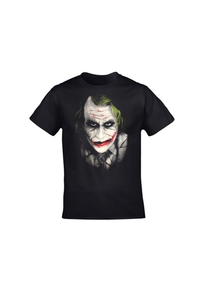 Kalic Studio Unisex Siyah Joker Baskılı Siyahorj413