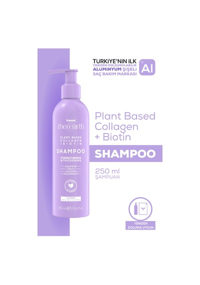 Tresan The Earth Şampuan Collagen + Biotin 250 Ml - Strenghthening And Thickening