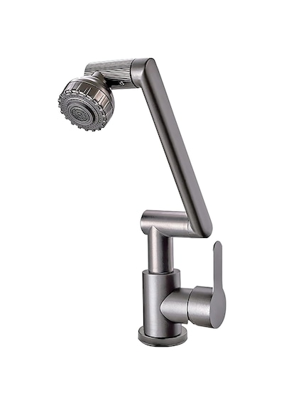 Ahtapot Plus Lavabo Bataryası 1080 Derece Dönebilen Komple Mutfak Batarya Siyah