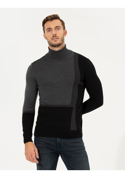 Pierre Cardin Erkek Gri Triko Kazak 50261176-vr024 Gri