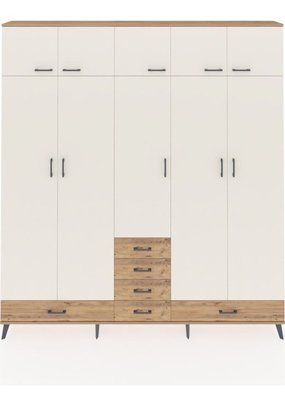 Arges Dolap 6 Raflı 6 Çekmeceli 4 Askılı 220x30x243 Çam-aytaşı/çam Aytası/atlas Çam Arges Dolap 6 Raflı 6 Çekmeceli 4 Askılı 220x30x243 Çam-aytaşı/çam Aytası/atlas Çam