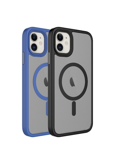 Apple Uyumlu  iPhone 12 Kılıf Mat Arka Yüzey Wireless Şarj Özellikli Zore Flet Magsafe Kılıf