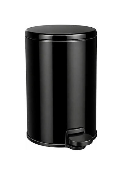 Cigo 3 Lt Banyo Mutfak Ofis Çelik Çöp Kovası - Siyah-7466