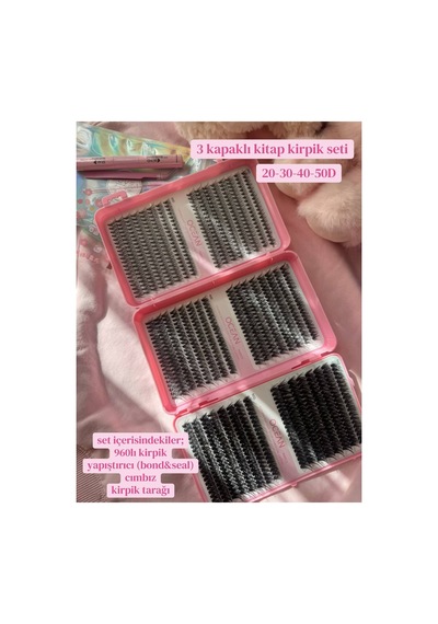 Suvea Beauty 960 Adet 3 Kapaklı Dıy Kirpik Seti 20d 30d 40d 50d