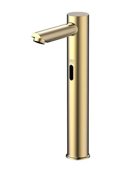 Gpd Flb07-a Fotoselli Altın Gold Çift Su Girişli Set Üstü Lavabo Bataryası Armatürü Flb07-a