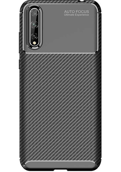 Huawei P Smart S Y8p Kılıf Zore Negro Silikon Kapak Lacivert