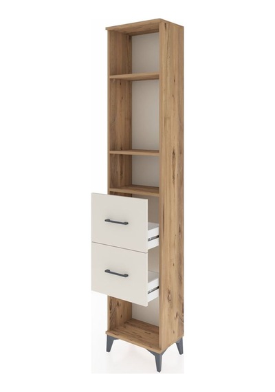 Arges Dolap 3 Raflı 2 Çekmeceli 44x30x221 Çam-aytaşı Çam