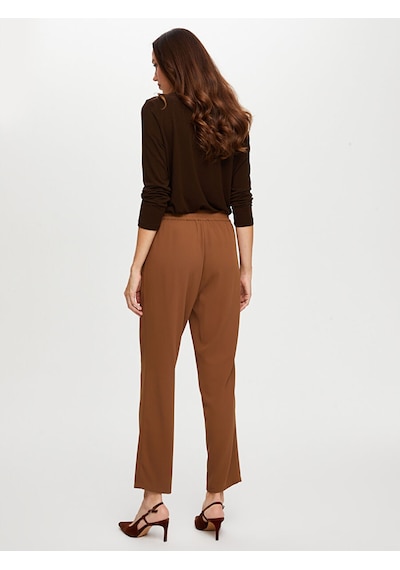 Faik Sönmez Beli Lastikli Comfort Fit Pantolon W26pnt002 Bw26pnt00230 Kahve