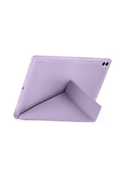 Galaxy Uyumlu  Tab S11 Ultra Kılıf Frm Tri Folding Kalem Bölmeli Standlı Kılıf - Mavi Kapaklı Kılıf
