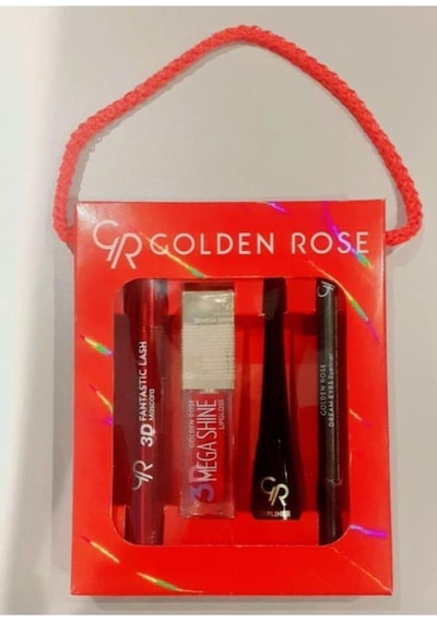 Golden Rose Sevgililer Günü Özel Karma Kofre Set 1 Maskara-lipgloss-dipliner-eyeliner