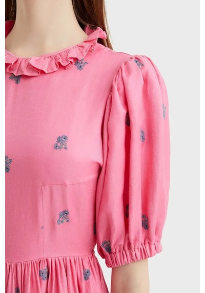 N22yn2067 Nocturne Elbise Pembe