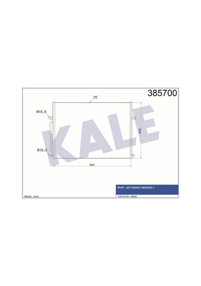 Kale 385700 Klima Kondenseri Jeep Grand Cherokee Iı Al Al 637x458x16 55115918ab