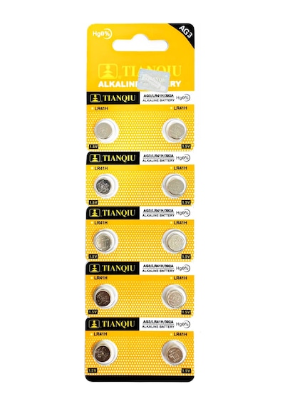PİL DÜĞME AG3 LR41H 1.5V (10 ADET) TIANQIU 392A