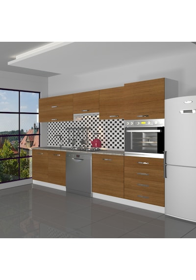 Decoraktiv Elite 280yq Ankastre Boy Dolaplı Mdf Hazır Mutfak Dolabı - Tezgah Dahil - Naturel Ceviz Decoraktiv Elite 280yq Ankastre Boy Dolaplı Mdf Hazır Mutfak Dolabı - Tezgah Dahil - Naturel Ceviz