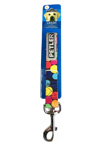 Petler 8110-L8L Köpek Gezdirme Tasması 2,5 cm.x122 cm.(L) Max. 41 Çok Renkli