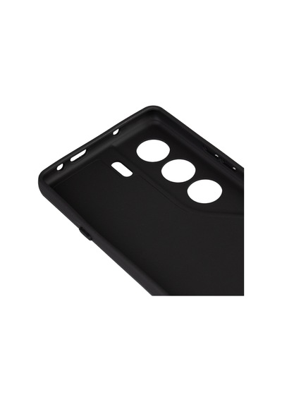 Noktaks - Tecno Uyumlu Tecno Camon 40 4g - Kılıf Mat Soft Esnek Biye Silikon T37130 Siyah