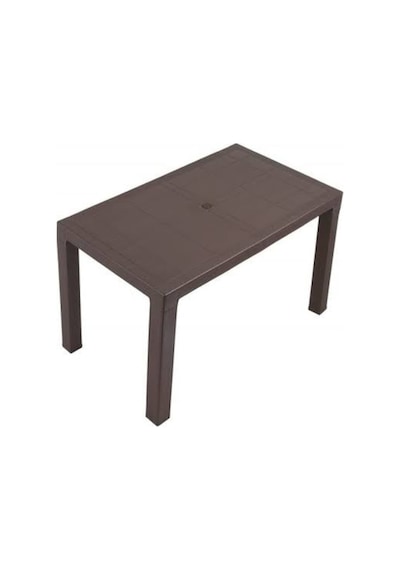 Buyukarısoy Mandella Elit 70X120 Rattan Efektli Masa Bahçe Balkon Masası Kahverengi