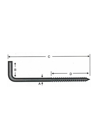 Vidalı Korniş Çivi No: 5 - 4x50 - 100 Adet Diğer