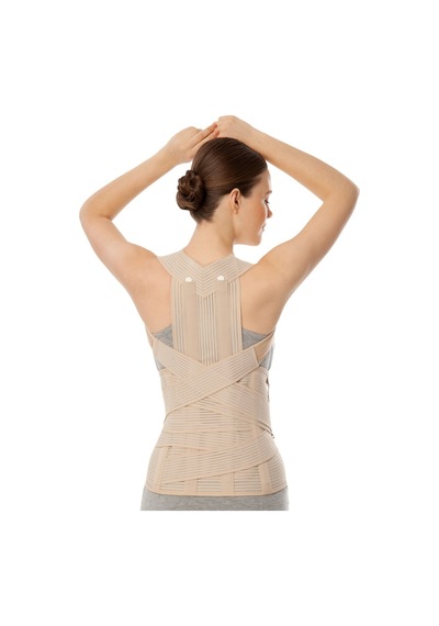 Unisex Bej Elastik Dorso Lomber Korse Çok Renkli