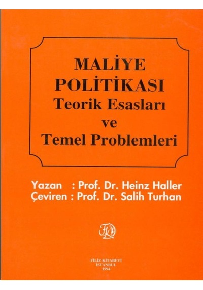Maliye Politikası -  Salih Turhan - Filiz Kitabevi