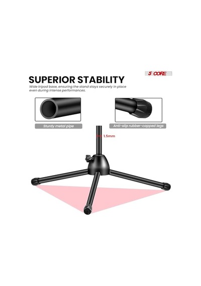Mikrofon Standı Zemin Evrensel Yüksekliği Ayarlanabilir Tripod Mikrofon Standları 2 Mikrofon Tutar W Uzayan Teleskopik Bom Kolu Katlanabilir Taşınabilir Sahne Üzerinde Stüdyo İçin Siyah - Ms