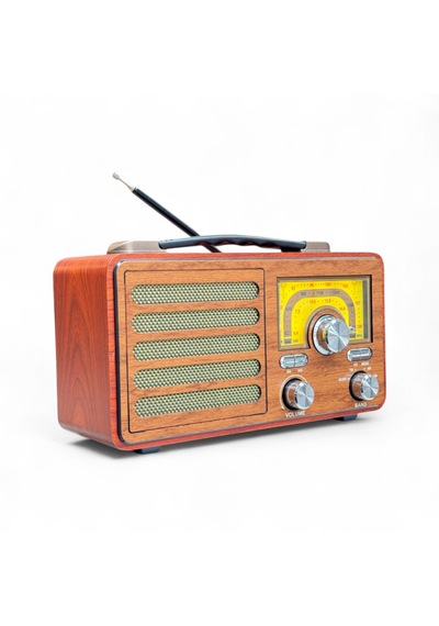 Rt-755b Nostalji Gerçek Ahşap Radyo,şık Tasarım , Bluetooth Nostaljik Radyo