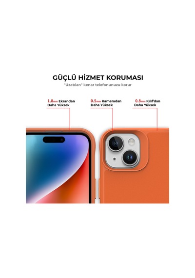 Bix Apple Uyumlu iPhone 14 Plus / 15 Plus Vortex Magsafe Kılıf Stand Özellikli 3x Korumalı Mikro Fiber İç Yüzey Turuncu Turuncu Bix Apple Uyumlu iPhone 14 Plus / 15 Plus Vortex Magsafe Kılıf Stand Özellikli 3x Korumalı Mikro Fiber İç Yüzey Turuncu Turuncu