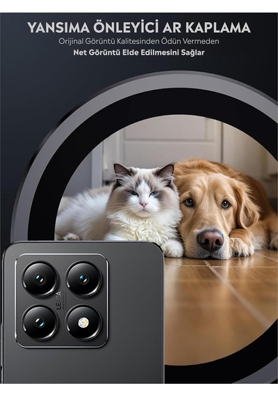 Xiaomi 14t İle Uyumlu Kamera Lens Koruyucu Alüminyum Alaşım Çerçeveli Telefon Lensi Temperli Cam Koruma Siyah Diğer