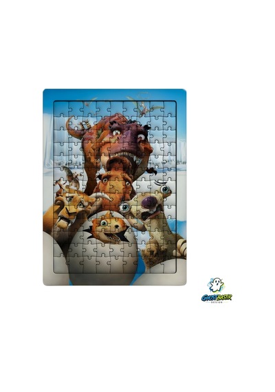 Ghostbastır Design Buz Devri 99 Parça Ayaklı Puzzle Dekoratif Çocuk Yapbozu 0149