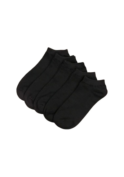Socks Stores Havlu Unisex Patik Çorap 5'li Siyah
