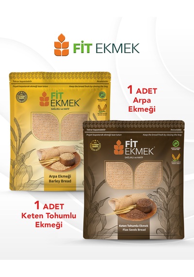 Fit Arpa Lavaş Ekmeği 300gr Ve Keten Tohumlu Lavaş Ekmeği 300gr
