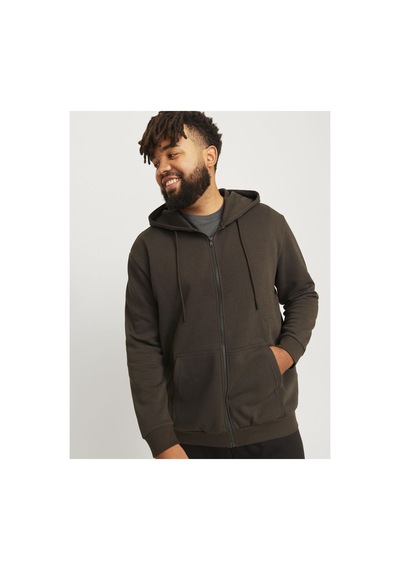 Jack & Jones Plus Reißverschluss İle Kapuzenpullover Reißverschluss İle Büyük Beden Einfarbig Kapuzenpullover Mulch Jack & Jones Plus Reißverschluss İle Kapuzenpullover Reißverschluss İle Büyük Beden Einfarbig Kapuzenpullover Mulch