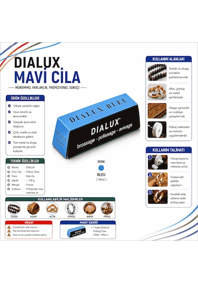 Dialux Polisaj Cila - Dialux Mavi Cila