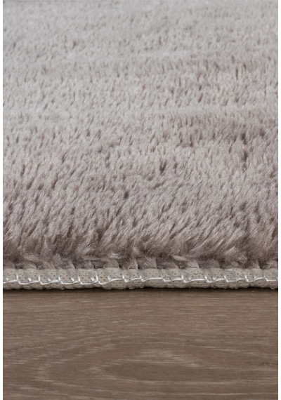 Vl Yuvarlak Comfort Ponpon Saçaklı Peluş Post Halı Kahverengi Halı Kahverengi P.saçaklı