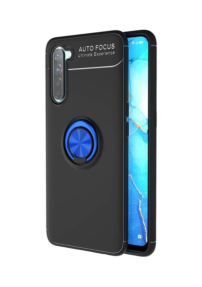 Oppo A91 Kilif Yüzüklü Tam Korumali Silikon Kapak 552916526