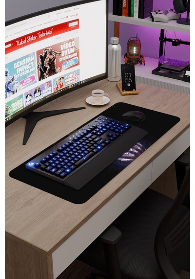 Wednesday V5 70x30 Xl Gaming Kauçuk Kaymaz Taban Mouse Pad Fare Altlığı