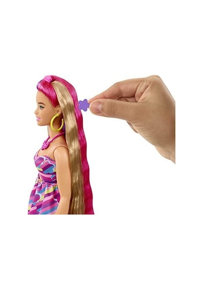 Barbie Tamamen Saç Bebek Kıvrımlı Fantezi Saç HCM89 Lisanslı Ürün