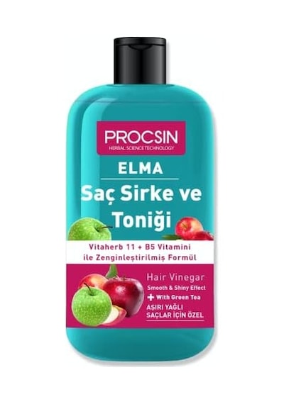 Aşırı Yağlanma Karşıtı Elmalı Saç Sirke Ve Toniği 250 Ml
