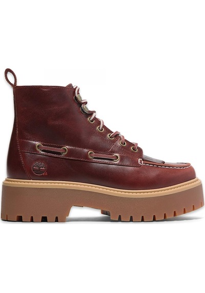 Timberland Tb0a27yz Stone Street Mid Lace Up Boot Bordo Kadın Bot Bordo