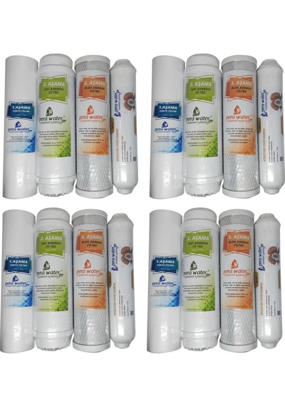 Pera Water Açık Kasa Su Arıtma Cihazlarına 4Lü Filtre Set 4 Takım