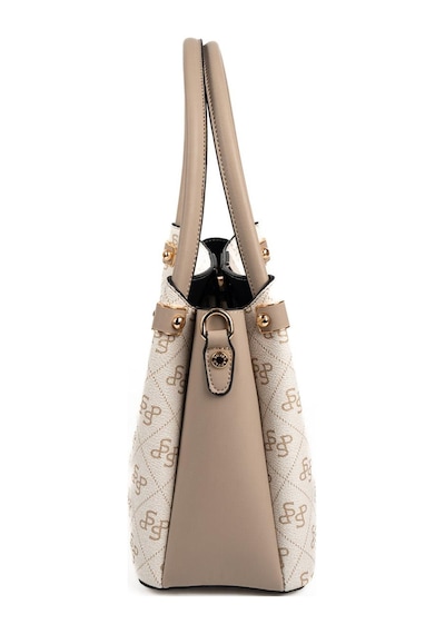 Silver Polo Sp1254 Kadın El Çantası Monogram Bej-kum
